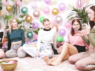 Ersties - Dare Ring Ep 1 of 4 - Tension Builds As 5 Amateur Hotties Get To Know One One more