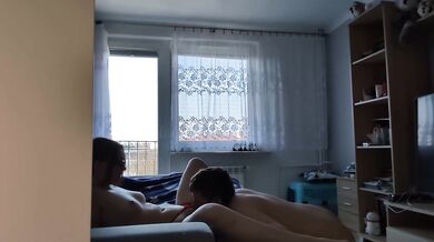 My stupid stepson caught me cheating with my lover so I made him watch how he fucks me rough and gives me facial