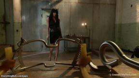 ”Lesbian newbie banged in the ass”