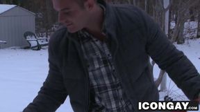 Killian starts to stroke Nicks tool using his mouth
