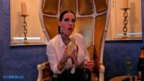 Miss Alessa Milano Crushing Feeding Foot Shoe Cleaning Faceshlapping