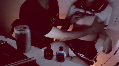 Shinjuku peach pie love stuffed slut gets throat fucked raw