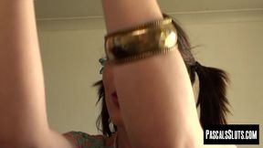 Slutty skank Liz Rainbow can barely endure the rough treatment from her master