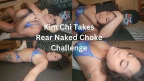 Kim Chi Takes Rear Naked Choke Challenge