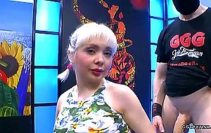 Cherry english in bukkakes actions with big dicks