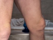 anal fucking with knot dildo