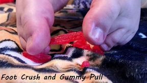 Gummy foot pull and crush