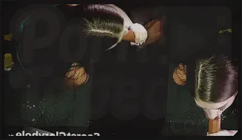 Brunette Babe's Gloryhole Cock Sucking Adventure