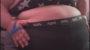 USSBBW talks about her hypertension (DANGEROUS BP) while she eats taquitos and jiggles her belly — SSBBW Marigold — feedee feeder feedism health BP medical problems
