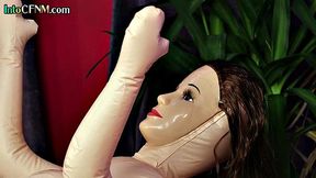 Amateur CFNM tugging and ballbusting