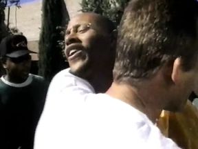 Dark skin slut with natural tits sucks black hunk's tool