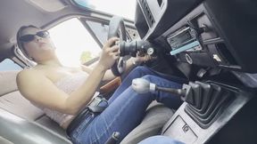 Jarlyn picks up the old, battered Chevette.