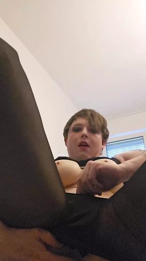 Sissy Millie pleasures herself Part 1