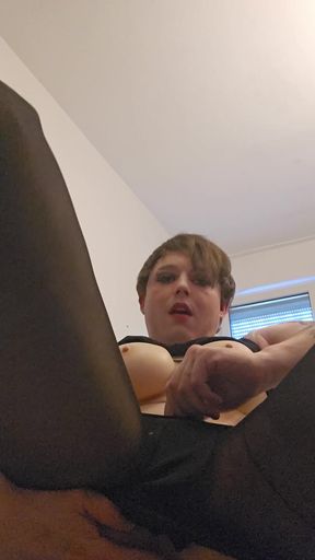 Sissy Millie pleasures herself Part 1