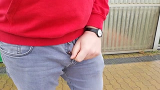 Male Desperation &amp; Public Pissing! Waiting for my Train and Need to Pee so badly!