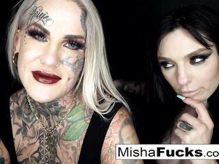 Evilyn Ink destroys Misha during a hawt energetic screw!