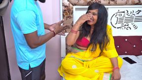 Shameless Mother-in-law sucks son-in-law&#039;s Big Dick and gets Cum on Face.