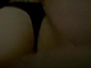 Coming home used 5 - fucked creampie & used rope harness butt plug in