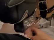 Puppy Worshiping Feet And Plays With Cum After A Sloppy Blowjob