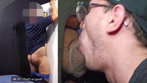 Straight, Married and Uncut App Driver Was Near Gloryhole and Decided to Relieve Himself!