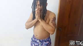 babe stepsister wants to suck and fuck for a seat on the bed