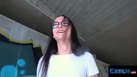 Czech porn - fleshy bootie czech is fucked in public under a bridge