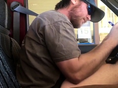 Horny Guy Bustin A Nut at the Bank ( Hands free Public Cum )