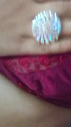 Indian Gay Crossdresser Bottom Gaurisissy showing and pressing her big boobs in xxx video call   Clip 2