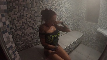 ChantalChannel - sauna with blowjob (real amateurs)