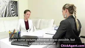 Sappho female agent pussylicked by euro babe