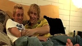 Blond twinks Casey Wood & Hoyt Jaeger are lustful for assfucking