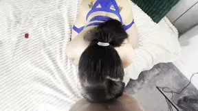 POV blowjob on british BBC by milf Gia