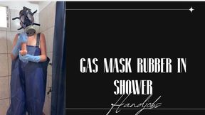 andjobs in shower in gas mask