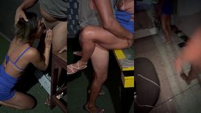 futebol na tv, sinuca no terraco, exibicao e duas gozadas na buceta. hotwife deu sem camisinha pro kidbengala cover e corno registrando