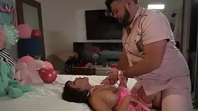 Two cute pinay sluts get rough birthday screwing