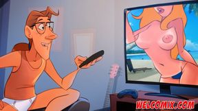 Good night kiss (part 02) - The Naughty Home Animation