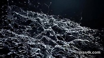 Lovely lesbo chicks get splashed with pee and ejaculate wet pussies