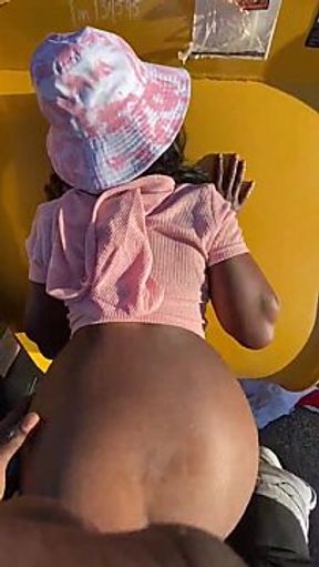 Deep in that phat ebony booty
