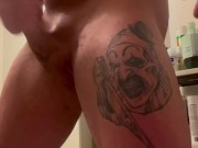 Jacked Onlyfans Guy Strokes Cock and Cums Loud