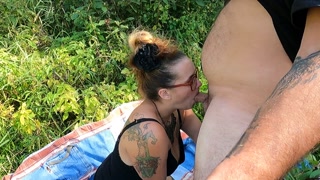 Blowjob Diaries Vol 36. Smokes a blunt while sucking my dick by the river.