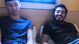 LatinoJuice.com - Skinny Latino teen Cesar Rose rides stud Franco Sins big dick