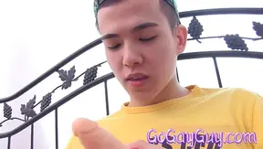 Cute Asian Teen 18+ Moans Through Hot Solo Blowjob Fantasy – Massive Hard On Flashing