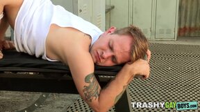 Handsome boy Timothy Drake fucked hard by thick daddy cock