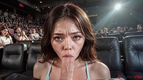i came much harder than usual from excitement and incomprehension. it was my first time having sex in public. [ai]