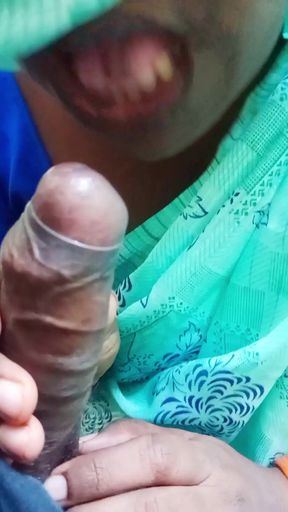 Indian Tamil Housewife Handjob and Oral Job Swallowing Cum Maid Complication Cum Shot