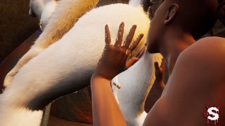 Interracial exchange of furry couples ends in group orgy in wild sex from Wild Life