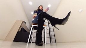 Janine - lick my boots otherwise I will crush you! VR 360 Full HD