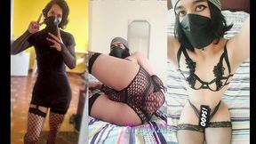 femboy trapyale passionately playing with her toys and lingerie in her room-- compilation