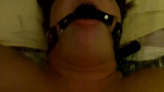 Tied and gagged plowed and facial