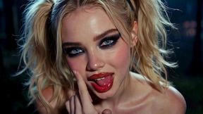 naughty night park whore: pigtails, heels and public creampie ai generated